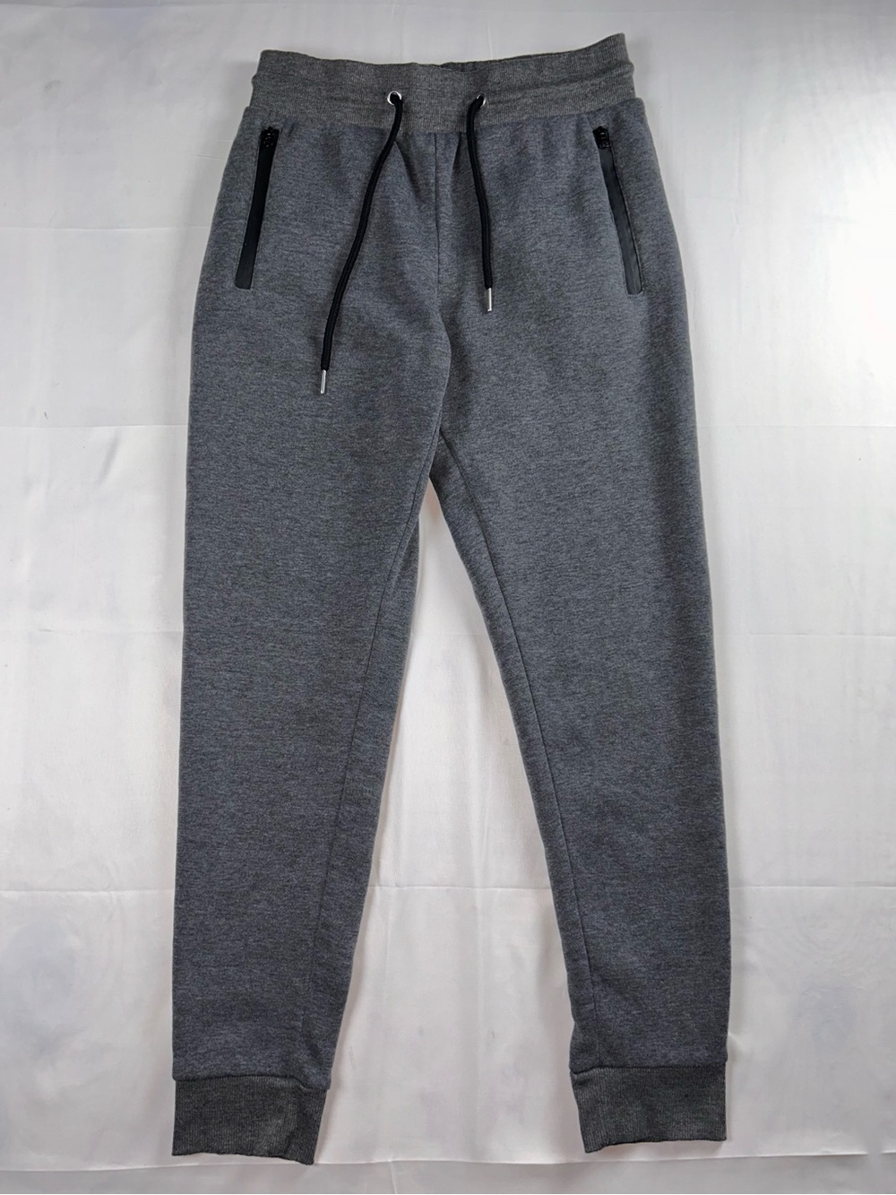 Pure Champ Gray Jogger Style
Sweatpants Zipper Pockets Drawstring
Waist Men's S